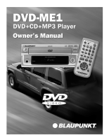 Blaupunkt DVD-ME1 - Owners Manual